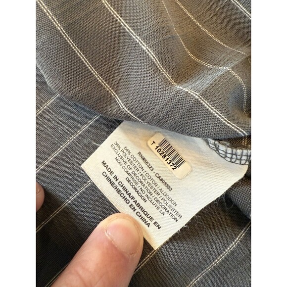 Nike Dri-Fit Tiger Woods Collection Golf Polo Men’s‎ XL 90s Y2K Gray TW Stripe - Picture 5 of 7